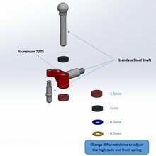 Load image into Gallery viewer, NX-412 Knuckles, MR04, Aluminum Anodized, 3mm axles
