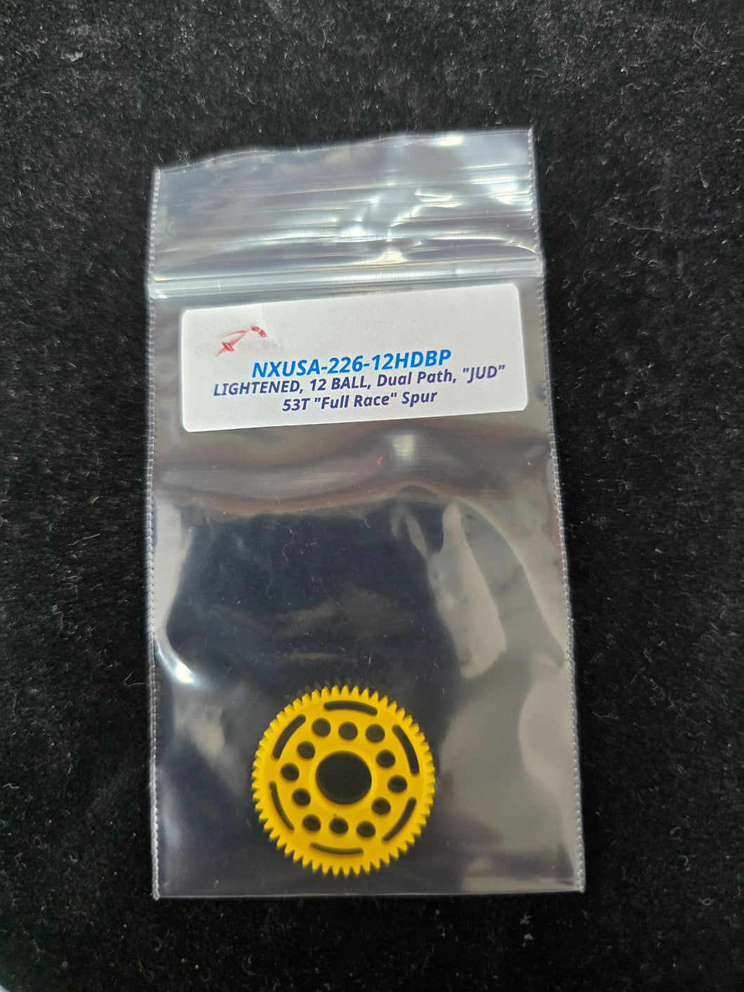 NXUSA-226-12HDBP, Spur Gear, 12T, 64 Pitch Yellow