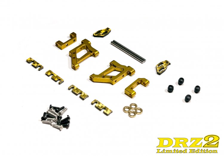 DRZ2LE-02 ARM SET, rear, aluminum, GOLD