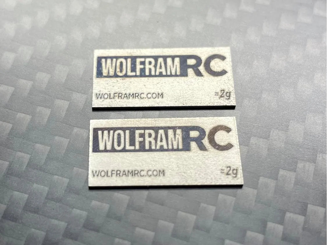 WOLFRAMRC WEIGHTS, WOL-1020, Rectangular, 10 x 20mm, 2.0 Grams - Each